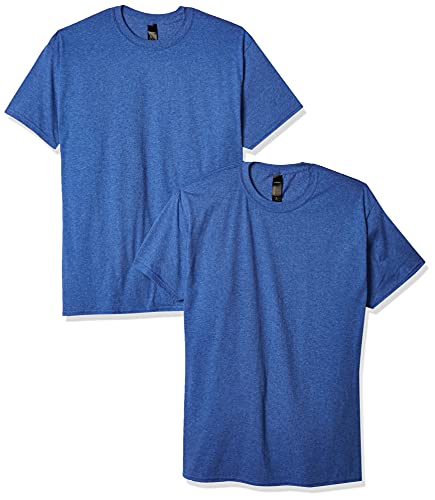 Hanes Perfect-T Herren-T-Shirt, kurzärmelig, Triblend (2er-Pack), Royal Blue Heather, Mittel von Hanes