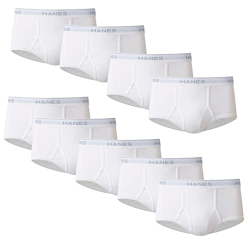 Hanes Herren No Ride Up ComfortSoft, Multipacksfreshiq / 36/48 50/50 بال ر الر ور ورو ال ل Bequemem Bund, Multipacks Slip, 9er-Pack, Weiß, Large von Hanes