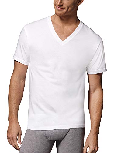 Hanes Tall Men's ComfortSoft Fresh IQ White V-Neck - 5 Pack von Hanes