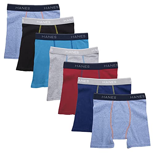 Hanes Toddler Boys Dyed Boxer Briefs, Assorted, 7-Pack, Medium von Hanes