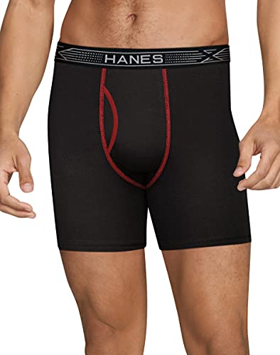 Hanes Ultimate Herren Men's Sport X-Temp Comfort Boxer Briefs, 4-Pack Retroshorts, Sortiert, 4 Stück, Small (4er Pack) von Hanes