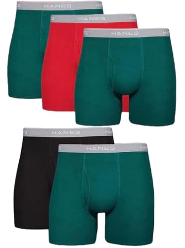 Hanes Ultimate Men's Tagless Boxer Briefs 5-Pack, Multi, X-Large von Hanes