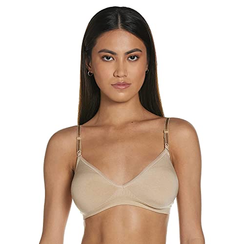 Hanes Women's Convertible Seamless Wire Free Bra, Nude Heather, Large von Hanes