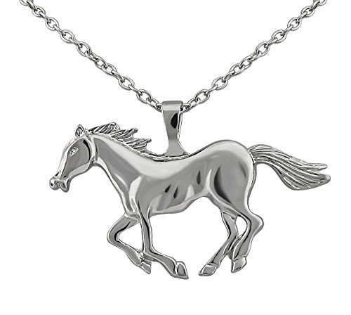 Hanessa Damen-Schmuck Edle Pferd Halskette in Silber Tier-Freund Geschenk zu Weihnachten für Mädchen Pferdeliebhaber Reiten von Hanessa