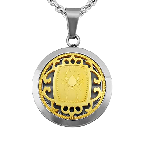 Hanessa Personalisierte Kette mit Gravur Edelstahl 50 cm mit Anhänger Sternzeichen Krebs in gold - Personalisierte Halskette für Männer und Frauen - Personalisierter Schmuck Damen Herren von Hanessa