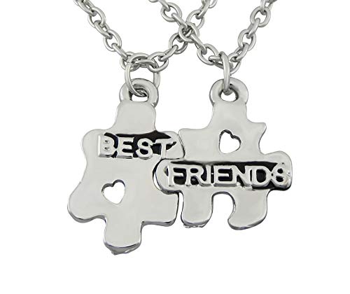 Hanessa Mädchen-Schmuck 2 Freundschafts-Halsketten mit Best Friends Puzzle Anhänger Geschenk zu Weihnachten für die beste Freundin / Frau von Hanessa