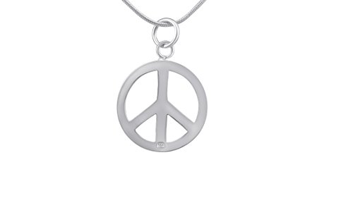 Hanessa Peace Frieden Anhänger Halskette Mädchen Damen-Schmuck in silber Versilbert Geschenk zu Weihnachten für die Frau/Freundin von Hanessa