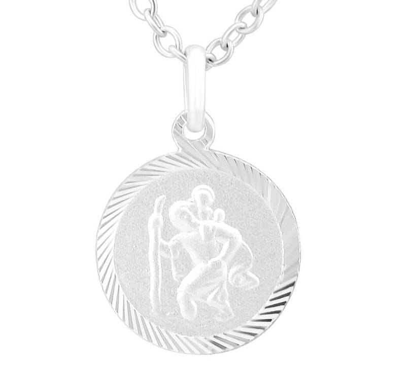 Personalisierte Kette Mit Gravur 925 Sterling Silber Anhänger Heiliger Christophorus Personalisierte Geschenke von HanessaDE