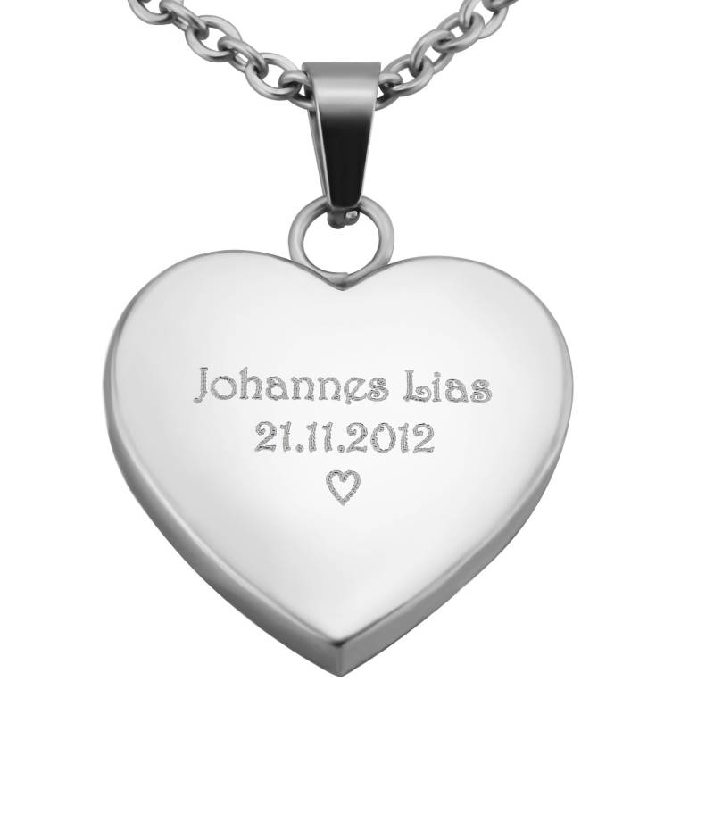 Personalisierte Kette Mit Gravur Herzanhänger Silber Oder Gold Aus Edelstahl Personalisierte Geschenke Freundin Personalisierte Kette Mit Gravur Herzanhänger Silber Oder Gold Aus Edelstahl Personalisierte Geschenke Freundin von HanessaDE