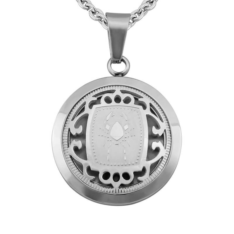 Personalisierte Kette Mit Gravur Sternzeichen Krebs Aus Edelstahl Personalisierte Geschenke Für Männer Frauen von HanessaDE