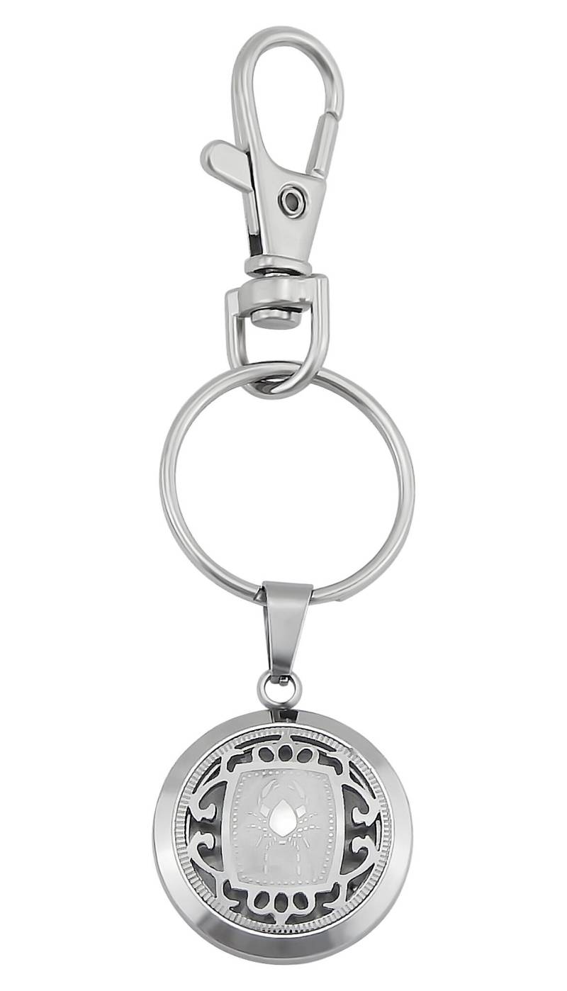 Personalisierte Schlüsselanhänger Mit Gravur Sternzeichen Krebs in Silber/Gold Aus Edelstahl Personalisierte Geschenke von HanessaDE