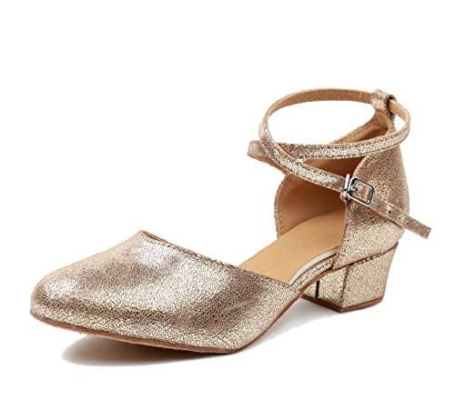 Hanfike Damen Abend Schuhe Elegant Leder Partei Hochzeits Pumps L243 Gold EU 39.5 von Hanfike