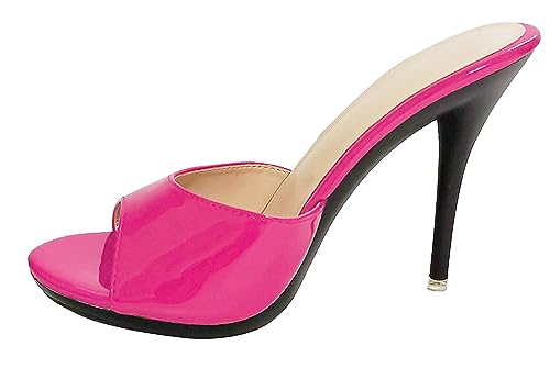 Hanfike High Heels Pantoletten Stiletto Offene Sommer Mode Party Mules Sandalen Rose EU 39 von Hanfike