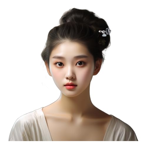 925 Silber Lotus Haarnadel Elegant Damen Haarschmuck 764 Onesize von HangErFeng