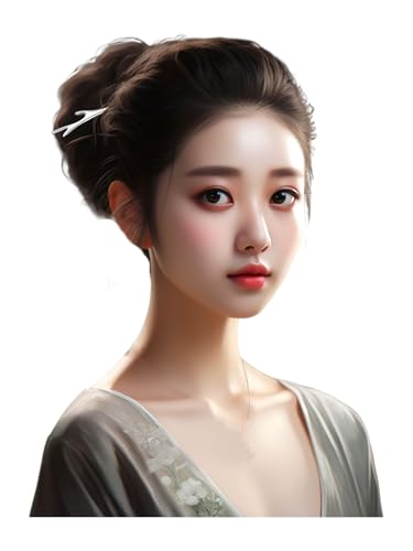 Elegante 925 Silber Haarnadel Kleidung Haarschmuck 776 onesize von HangErFeng