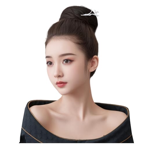 HangErFeng 869 Haarspange in Blumenform, silberfarben, für Damen von HangErFeng