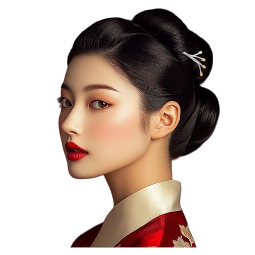 HangErFeng 887 Haarspange in Knospenform für Damen, silberfarben von HangErFeng