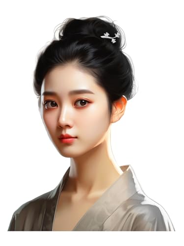 HangErFeng 925 Silber Haarnadel Maiglöckchenform Damen Haarschmuck Einzigartige Haarspange 799 von HangErFeng