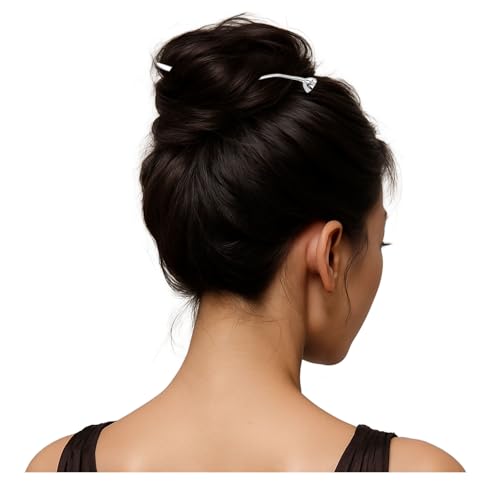 HangErFeng Damen-Haarnadel in Lotusform, silberfarben, 885 von HangErFeng