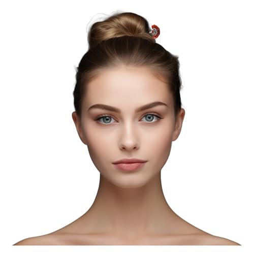 HangErFeng Damen Silber Haarnadel Lotus Form Accessoires Chic Hairclip 857 von HangErFeng