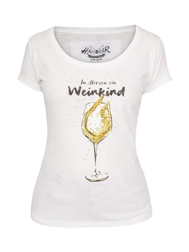 Hangowear Damen T-Shirt WEISSWEINKIND weiß XL von Hangowear