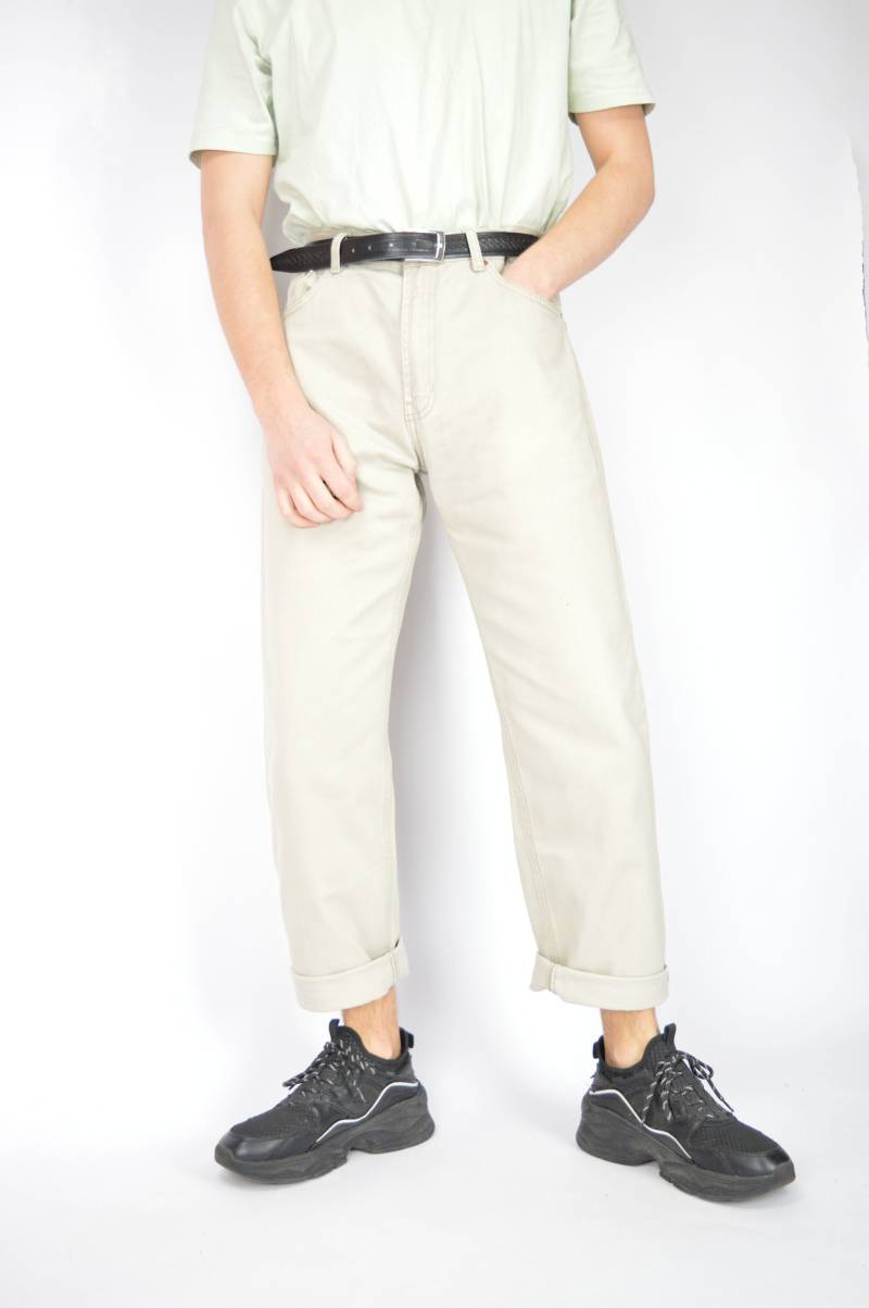 Vintage Beige Jeans Gerade Jeanshose {228} von HangerVintage