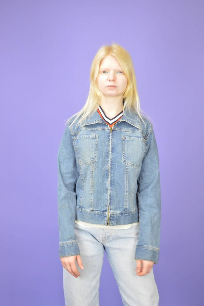 Vintage Blaue Denim 80Er Jahre Jeansjacke {W521} von HangerVintage