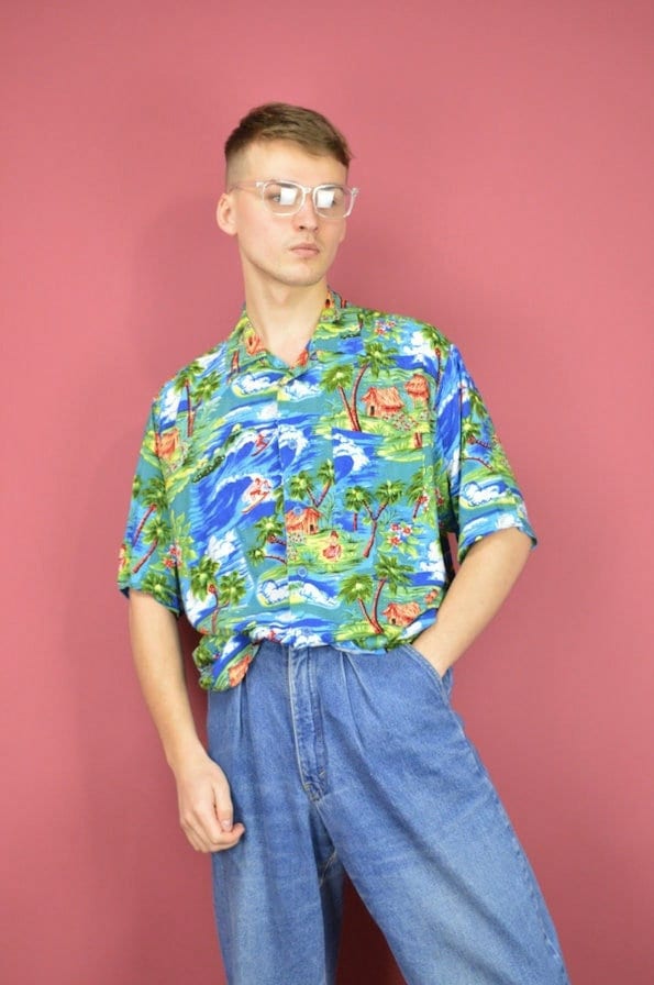 Vintage Hawaii-Kurzarm-Hemd {K75} Vintage Hawaii-Kurzarm-Hemd {K75} von HangerVintage