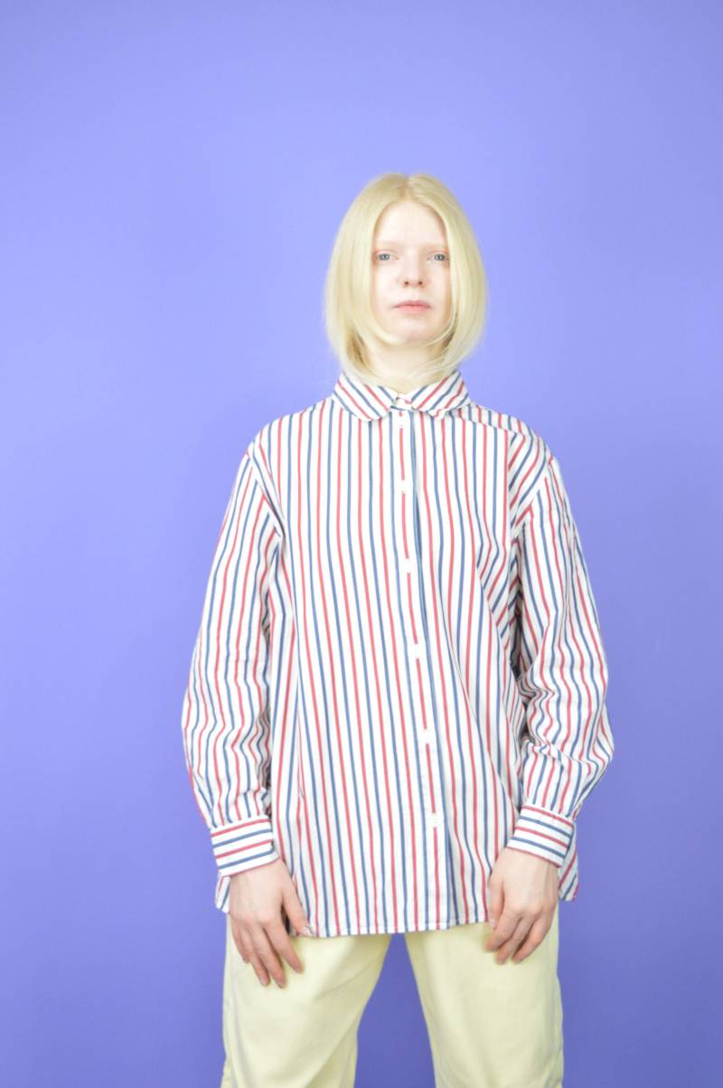 Vintage Multicolour Klassisch Gestreiftes 80Er Langarmshirt {W497} Vintage Multicolour Klassisch Gestreiftes 80Er Langarmshirt {W497} von HangerVintage