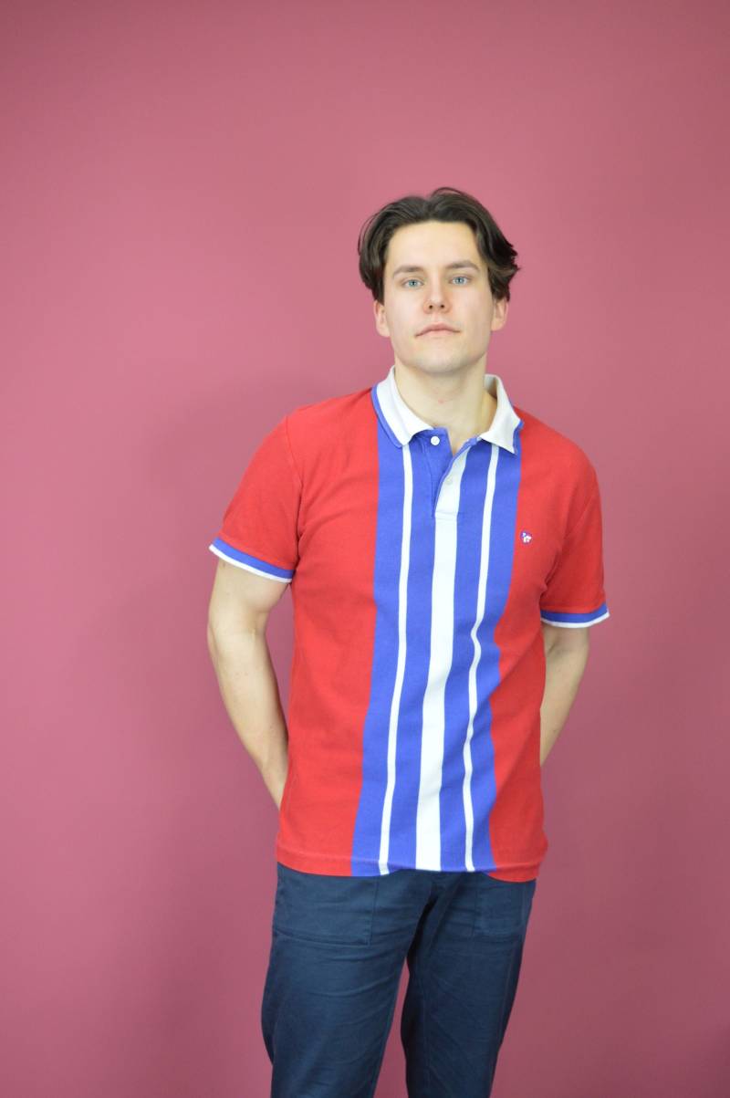 Vintage Rot Gestreiftes Us Polo Assn Poloshirt Vintage Rot Gestreiftes Us Polo Assn Poloshirt von HangerVintage