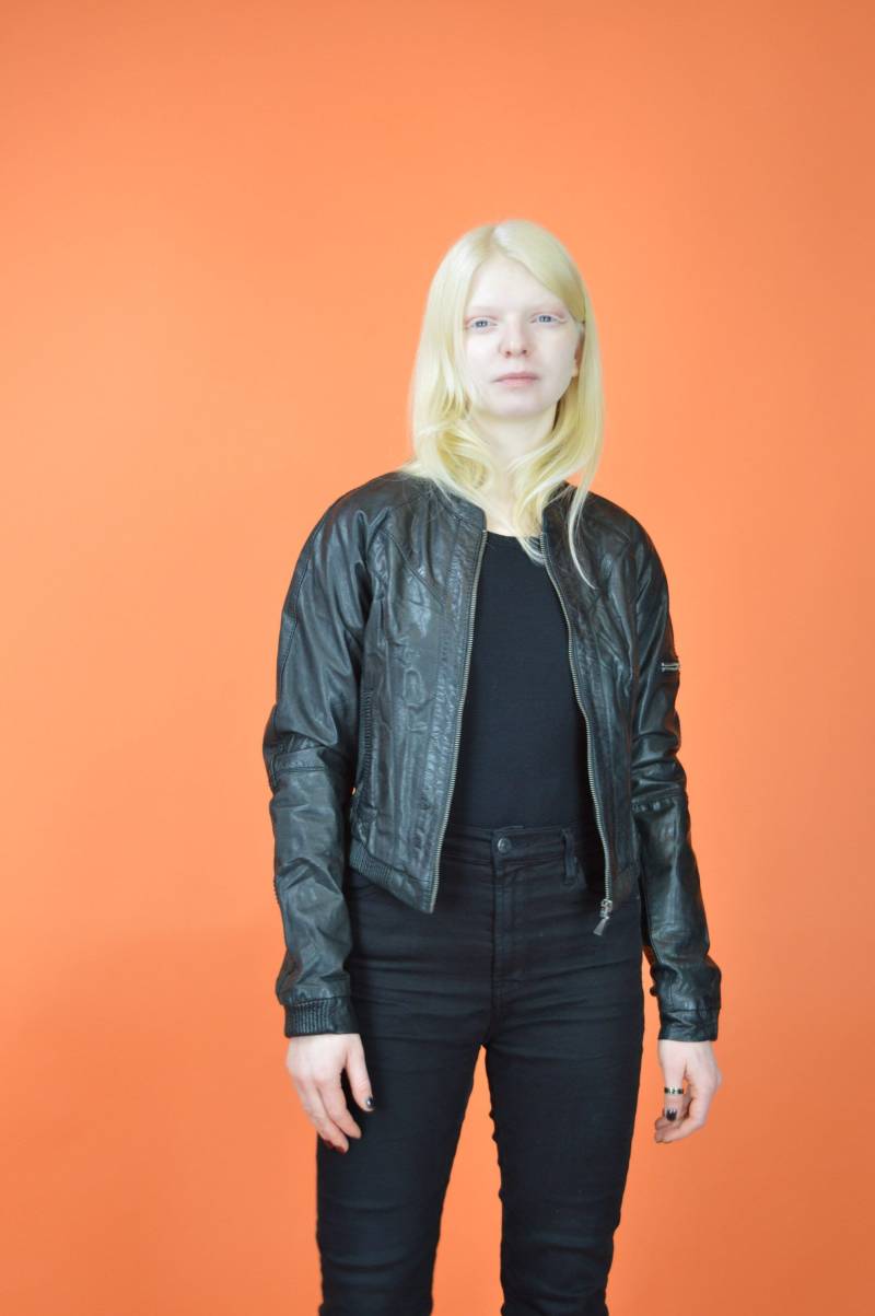 Vintage Schwarze 80Er Jahre Bomberjacke Aus Leder {W699} von HangerVintage