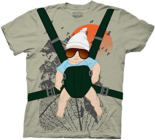 Hangover Alan Baby Bjorn With Graphic Human Tree Dark Khaki Erwachsene Kostüm T-Shirt (Medium) von Hangover