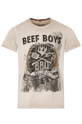 Hangowear Herren T-Shirt BEEFBOYS grau XL von Hangowear