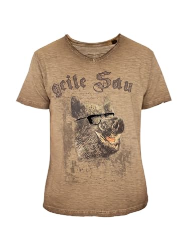 Hangowear Herren T-Shirt FEIKO Hellbraun M von Hangowear