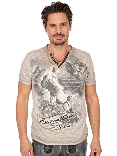 Hangowear Herren T-Shirt Severin beige 3XL von Hangowear