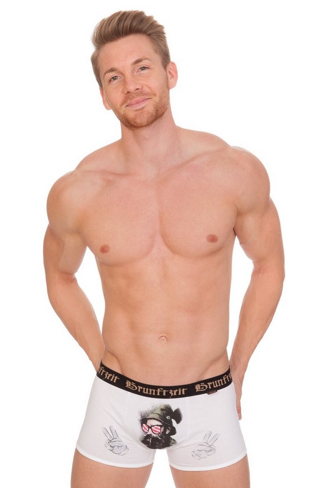 Hangowear Schlafanzug Boxershorts - LAMBERT AUSTRIA - weiß von Hangowear