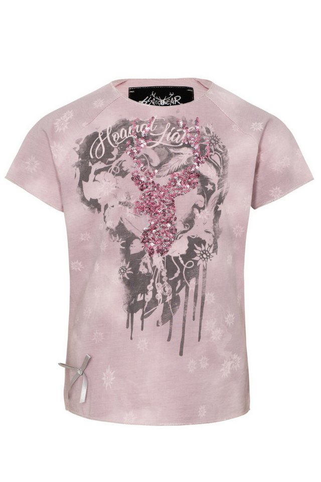 Hangowear Trachtenbluse Trachtenshirt Kind - HOAMAT LIAB KIDS - rosé von Hangowear