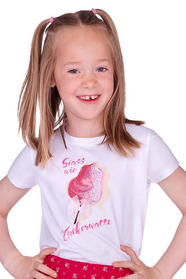 Hangowear Trachtenbluse Trachtenshirt Kind - ZALA KIDS - weiß von Hangowear