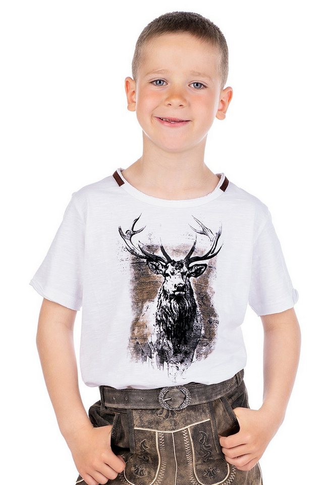 Hangowear Trachtenhemd Trachtenshirt Kind - GUMPERT KIDS - weiß von Hangowear