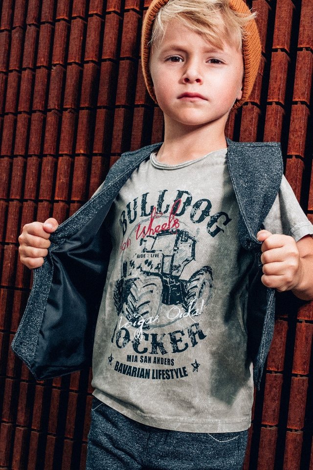 Hangowear Trachtenhemd Trachtenshirt Kind - IBO KIDS - beige von Hangowear