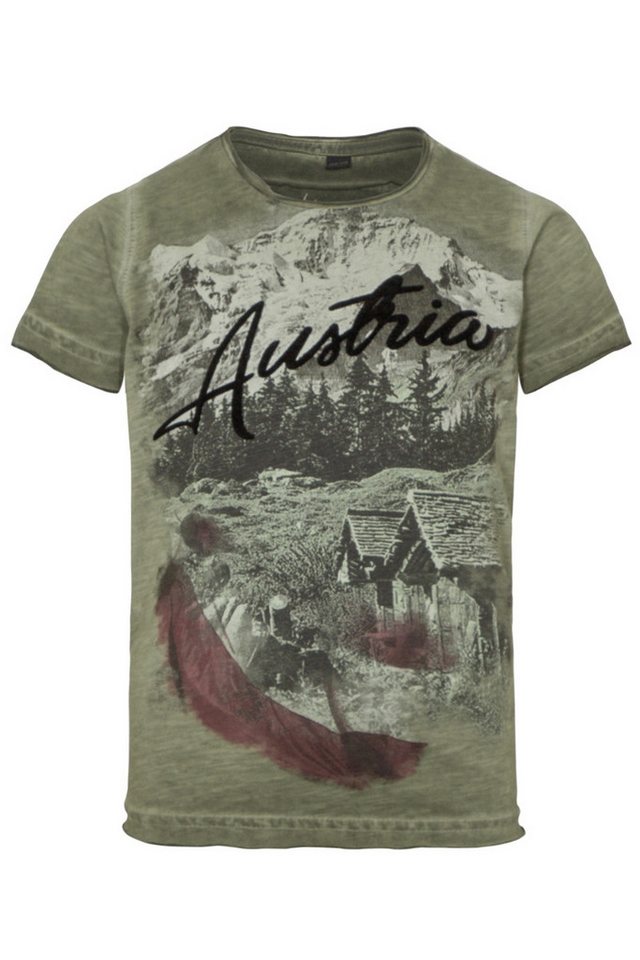 Hangowear Trachtenhemd Trachtenshirt Kind - SALVATOR AUSTRIA KIDS - oliv von Hangowear