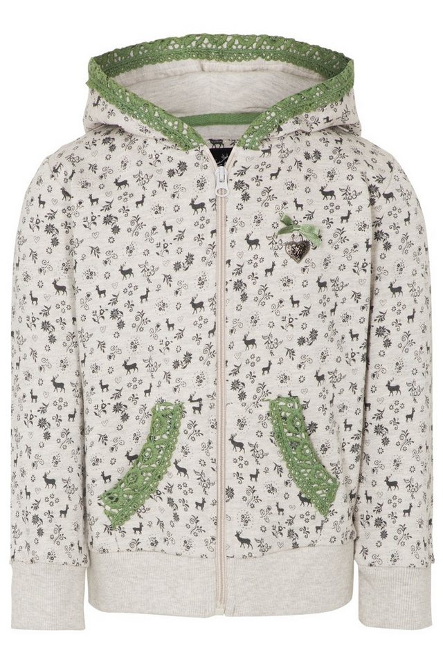 Hangowear Trachtenjacke Kapuzenjacke Kinder - YELA KIDS - greige von Hangowear