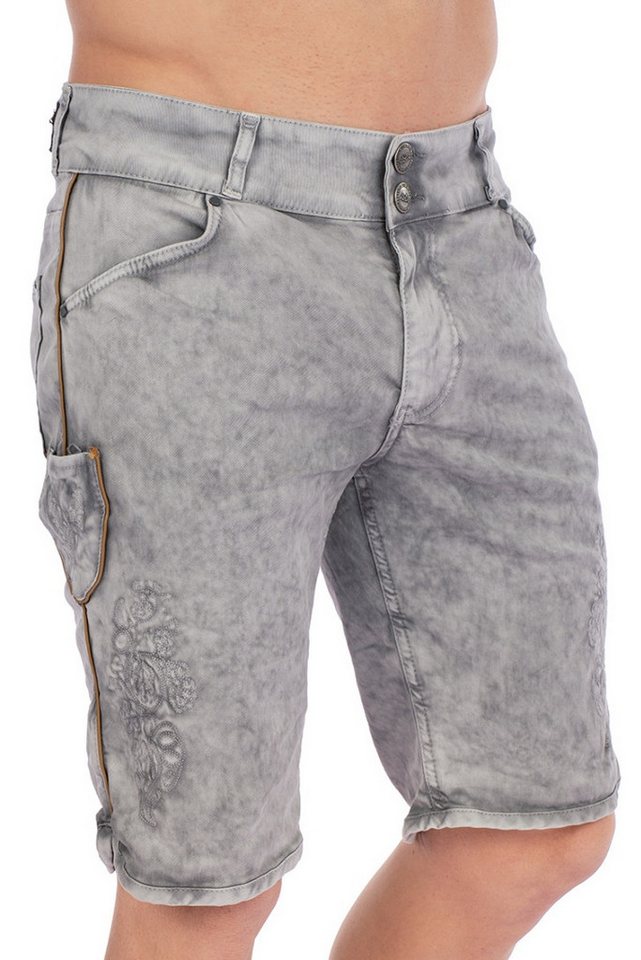 Hangowear Trachtenjeans Jeans Bermuda Herren - HECTOR - hellgrau von Hangowear