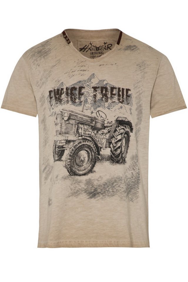 Hangowear Trachtenshirt Trachtenshirt Herren - ALWIN - beige von Hangowear