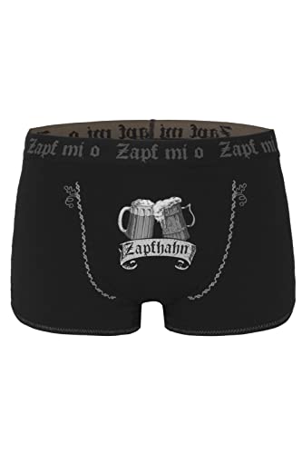 Hangowear Unterhose Zapfhahn schwarz | Trachtenunterhose Biergläser | Herren Boxershort (as3, Alpha, x_l, Regular, Regular) von Hangowear