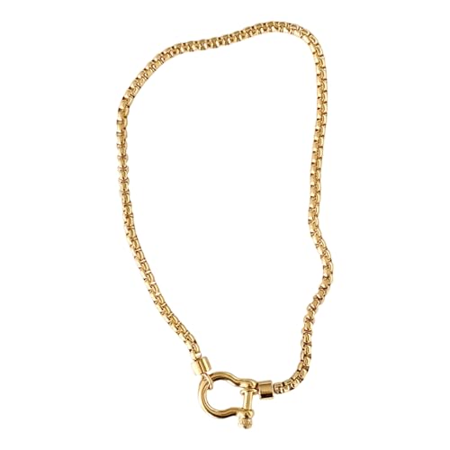 Hangsu Mehrzweck-Edelstahl-Halskette, modisches Accessoire mit Karabiner-Designs für trendige Pendler und Abenteuer, lässige Halskette Hangsu Mehrzweck-Edelstahl-Halskette, modisches Accessoire mit Karabiner-Designs für trendige Pendler und Abenteuer, lässige Halskette von Hangsu