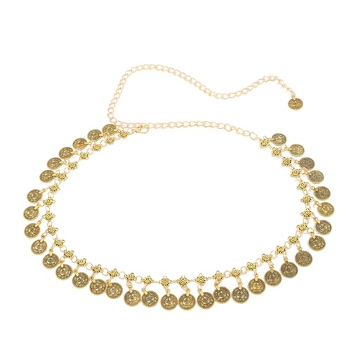 Taillengürtel mit schüttelnder Metallmünze, ethnischer Stil, Bauchkette, modisches Accessoire für Musikfestivals und lässige Outfits Taillengürtel mit schüttelnder Metallmünze, ethnischer Stil, Bauchkette, modisches Accessoire für Musikfestivals und lässige Outfits von Hangsu