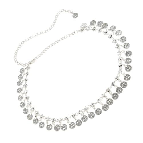 Taillengürtel mit schüttelnder Metallmünze, ethnischer Stil, Bauchkette, modisches Accessoire für Musikfestivals und lässige Outfits Taillengürtel mit schüttelnder Metallmünze, ethnischer Stil, Bauchkette, modisches Accessoire für Musikfestivals und lässige Outfits von Hangsu