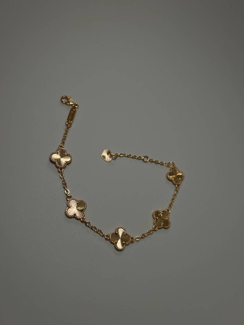 Kleeblatt Armband Gold von HaninesModeschmuck