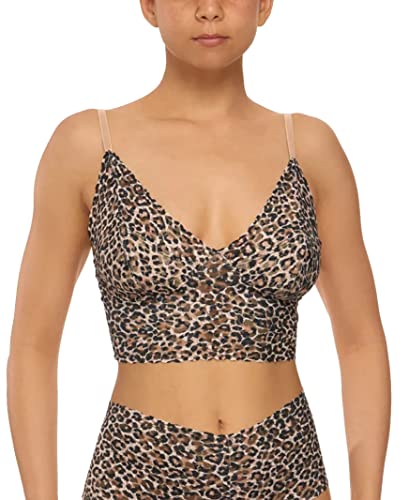 hanky panky Bralette Linie Longline aus Spitze Signature elastische Spitze, ohne Bügel., Leopard, M von hanky panky